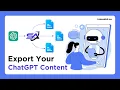 How to Extract your ChatGPT Prompts and Responses Script Atlas Chatlog Explorer