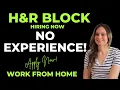 H R Block Hiring With NO EXPERIENCE NEEDED Work From Home Job Perfect To Gain Experience USA