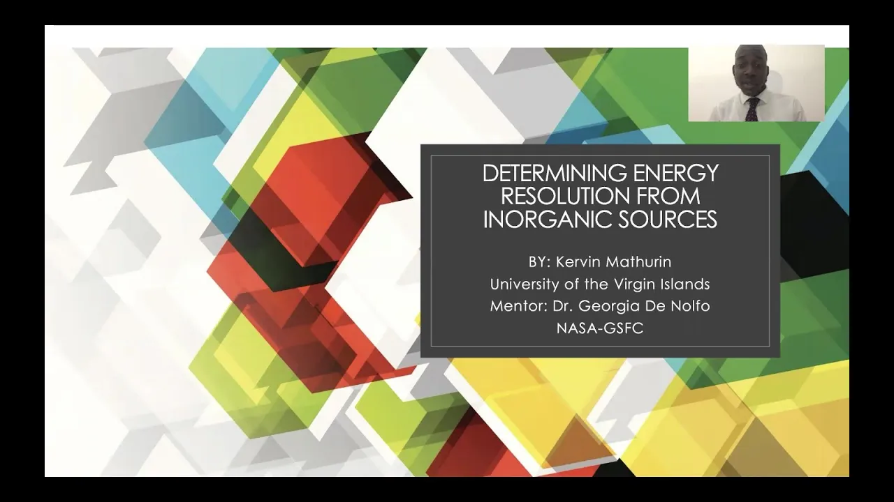 34: Kervin Mathurin - Determining Energy Resolution from Inorganic Sources