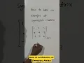 How to take an example of Symmetric Matrix