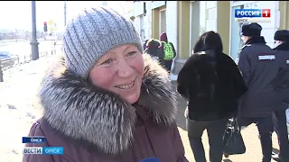 8 марта в Омске впервые прошёл праздничный флешмоб