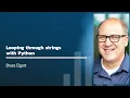 Looping through strings with Python