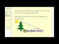 Indirect Measurement Using Similar Triangles