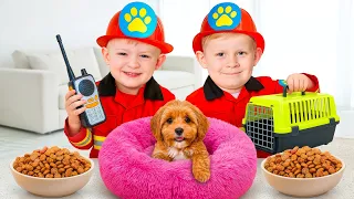 Adam Aprende a Cuidar do Cachorrinho!