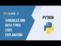 Python Variables Data Types Explained Beginner Tutorial