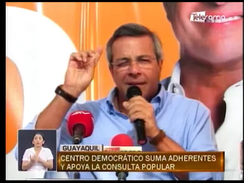 Centro Democrático suma adherentes y apoya la consulta popular