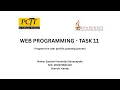 Web Programming Eshop Task 11
