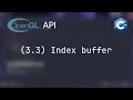 C OpenGL API 3 3 - Index buffer