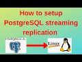 49 PostgreSQL DBA How to setup streaming replication in PostgreSQL step by step on Ubuntu