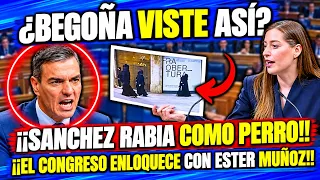 El MOMENTO EXACTO en que ESTER MUÑOZ ¡PONE EN PIE A CAYETANA! por BRUTAL HUMILLACIÓN A PEDRO SANCHEZ