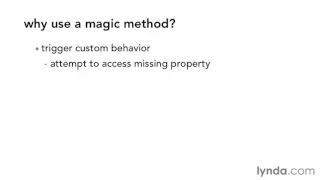 PHP OOP 11 Magic Methods