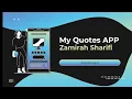 Android projects Quotes app Using java and mySQL