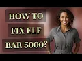 How to fix Elf Bar 5000