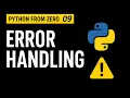 Python From Zero 09 Error Handling
