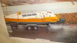 Preparing for paint.