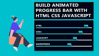 Build Animated Progress Bar with HTML CSS Javascript Javascript Dynamic Progress Bar