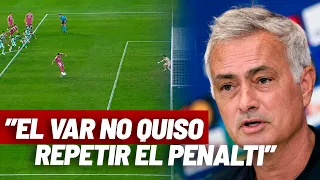 Mou carga contra el VAR: "¿No conoce el reglamento o no ha querido repetir el penalti?"