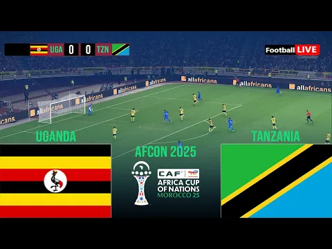 Video Thumbnail: UGANDA vs TANZANIA - Africa Cup of Nations 2025 AFCON | Match today | Simulation PES