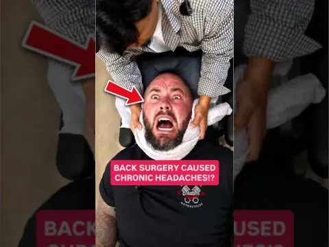 BACK SURGERY CAUSED *CHRONIC HEADACHES!?*😰  #chiropractic #backpain #neckpain #trending