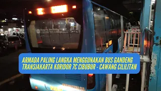 wah tumben transjakarta koridor 7c cibubur cawang cililitan pakai armada bus gandeng zhong tong