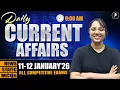 Lagu 11-12 January Current Affairs 2026 | Daily Current Affairs | Current Affairs Today