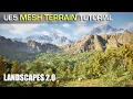How to Use Unreal Engine s New Landscape System - Mesh Terrain Tutorial