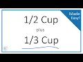 Cup Cup Easy Fraction Addition for Recipes