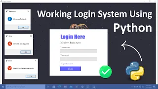 Create Working Login System Using Python Python Projects