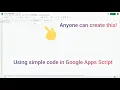Google Apps Script - Create a Custom Menu