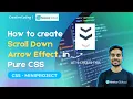How to create Scroll Down Arrow Animation in Pure CSS CSS MiniProject Step by Step Tutorial