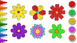 Dibujo fácil de FLORES 🌺🌸 Dibujos para niños | Chiki Arte