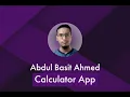 Calculator App Using HTML CSS Bootstrap JavaScript