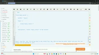 Easy vscode snippets tutorial with python