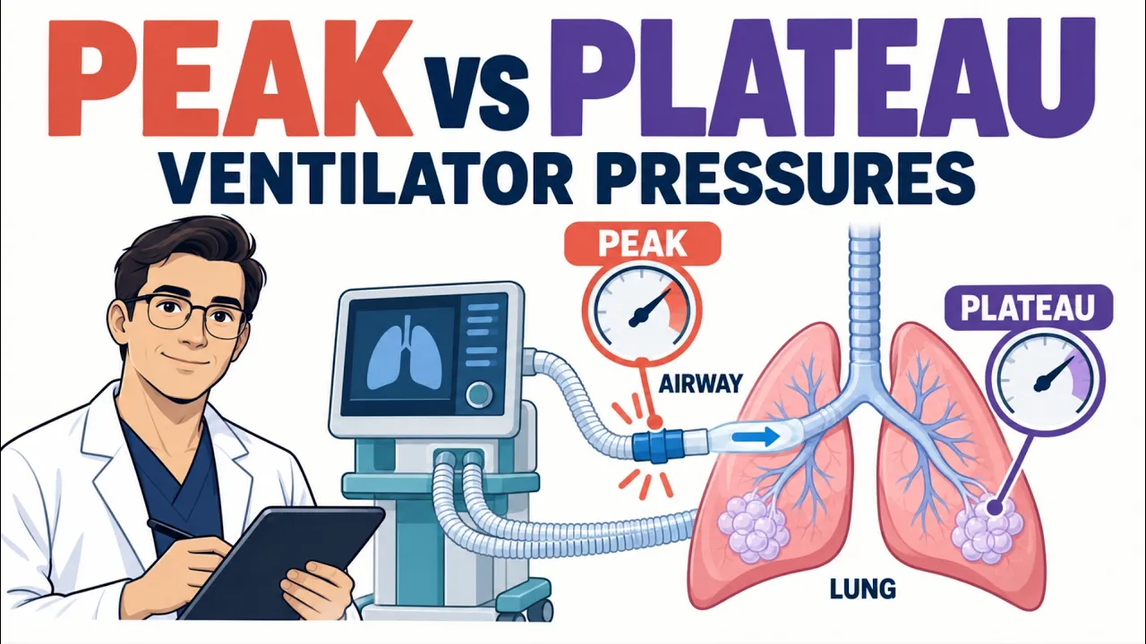 Mechanical Ventilation Basics - Peak and Plateau Pressures | Clinical Medicine