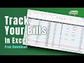 Create a Bill Payment Tracker in Excel - Free Download Inside