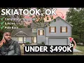 Exploring This 489K Stunning Country Home on 5 Acres Skiatook OK