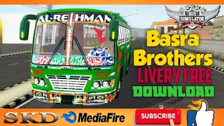 basra brothers bus livery mod link free pakistani bus