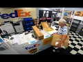 full work week in the Fedex UPS shipping center POV in 4k
