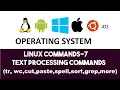 Execute Text Processing Commands Practical 8