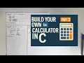 Build Your Own BC Calculator in C Part 3 - Understanding Tokens Lexing Explained
