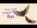 Easy Origami Bat Tutorial Step-by-Step Instructions Sebastien Limet