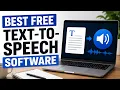 Best FREE Text to Speech Software in 2026 Full Guide