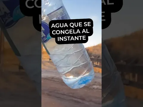 agua que se congela rapido