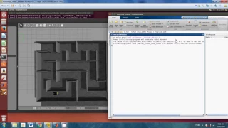 Husky robot solving a second maze with wall following algorithm