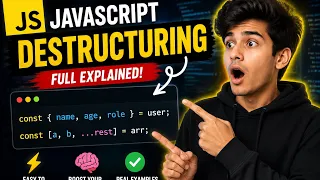 JavaScript Destructuring Explained Object Array Destructuring for Beginners