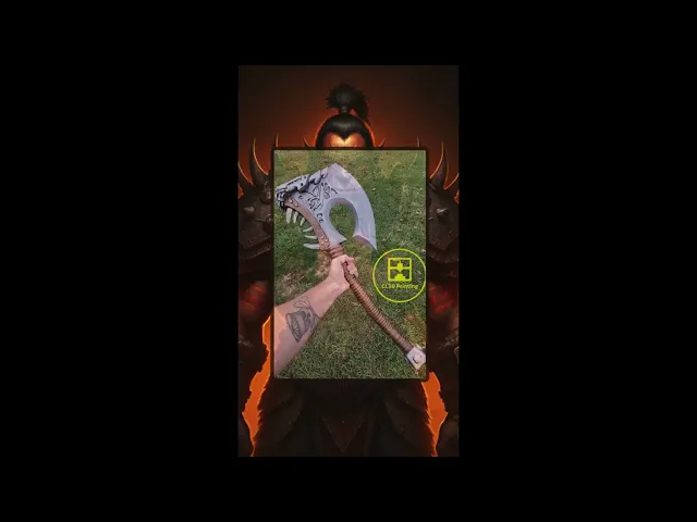 WoW Orc Gorehowl Cosplay Axe video thumbnail