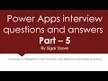 Power Apps Interview Questions Answers Delegation Patch Function Syntax Explained