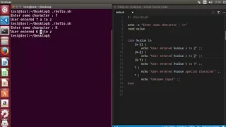 58 Shell Scripting Tutorial for Beginners 13 The case statement Example