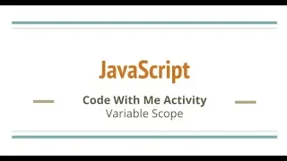 JavaScript Code Challenge Variable Scope