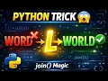 Python me String Modify kaise kare list join Function Explained in Hindi